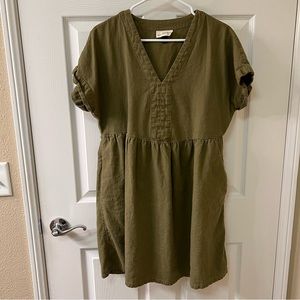 Universal Thread Olive Green Dress With Pockets Women’s Medium